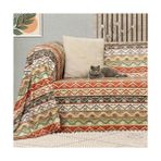 Concept Softmicro Etnik Desenli Mikrofiber Koltuk Örtüsü ve Tv Battaniyesi, Koltuk Şalı, Kaymaz 130X180 cm