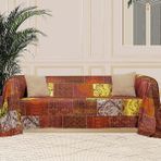 Concept Softmicro Koltuk Örtüsü | Çekyat Örtüsü | Koltuk Şalı | Etnik Desenli Boho Patchwor - 0,6 x 19 x 29 cm