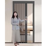Concertina Kapısı, Kilit Anahtarlı Katlanır Mesh Ekran Kapısı, İç Koridor Concertina Kapısı Akordeon Tarzı, Matkap Dolabı Kapı Bölmesi, Ahır Sürgülü Katlanır Kapı (25x39in (63,5x100cm))