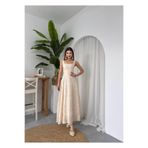 conconmoda Üç Boyutlu Çiçekli Tasarım Uzun Elbise