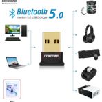 Concord B-11 Bluetooth 5.0 Dongle Adaptör Kapsama 20MT - Siyah