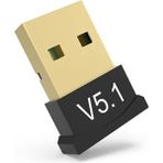 Concord Bluetotth USB V5.1 Adaptörü Verici Alıcı Bt Ses Bt Dongle Bilgisayar Pc Laptop Için Kablosuz USB Adaptörü