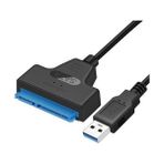 Concord C-588 2.5 3.5 Inçsata HDD SSD Harddisk Çevirici Dönüştürücü Disk Kablosu USB 3.0 - Siyah - 50 cm