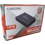 Concord C-702 Pc 3.5" USB 2.0 Taşınabilir Hard Disk HDD Kutusu - Siyah