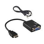 Concord C-845 HDMI to VGA Adaptör (25cm) + Aux Kablo (50cm)