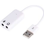 Concord C-849 USB Ses Kartı 7+1 Beyaz Renkli Yüksek Ses Kalitesi ile Profesyonel Kullanım