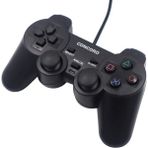 Concord C-850 Titreşimli Usb Kablolu Joystick Gamepad Oyun Kolu Konsolu Pc Bilgisayar Laptop Uyumlu - Siyah