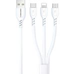 Concord C452 20 Cm 2A Usb Lightning Micro Type-C Coklu Powerbank Kablo