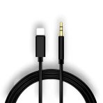 Concord JH-023 Lightning Aux Çevirici 3.5mm Aux Çevirici Kablo OTG 1 Metre Siyah