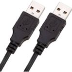 Concord Usb-A To Usb-A 50 cm Iki Ucu Erkek Çift Taraflı USB 2.0 Bağlantı Kablosu - Siyah