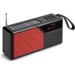 Concord YGA86 Kırmızı Solar Güneş Enerjili Fm Radyo Fenerli Bluetooth Hoparlör
