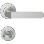Condi 1083 Saten Krom Rozetlı Kapı Kolu Saten Krom Rozetli Wc (Tk)