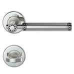 Condi 303T Saten Krom Rozetlı Kapı Kolu Saten Krom Rozetli Wc (Tk)