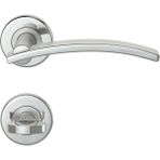 Condi 603 Saten Krom Rozetlı Kapı Kolu Saten Krom Rozetli Wc (Tk)