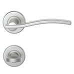 Condi 703 Saten Krom Rozetlı Kapı Kolu Saten Krom Rozetli Wc (Tk)