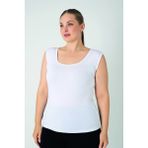 Confeo Kadın Battal Modal Geniş Askılı Atlet C801-028 - Beyaz - 3XL