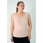 Confeo Kadın Battal Modal Geniş Askılı Atlet C801-028 - Ten - 3XL