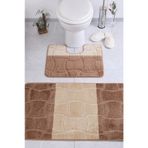 Confetti CONMM8680318023506 Sarıyer Sütlü Kahve 50x80 cm Banyo Halısı