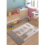 Confetti Owls Kum 100x150 cm Bebek Odası Halısı 100x150 cm