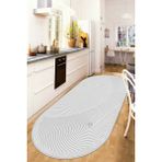 Confidence Home Yıkanabilir Kaymaz Leke Tutmaz Salon Halısı Mutfak Halısı Koridor Halısı Yolluk ve Paspas - 120 x 200 cm - Gri - Beyaz