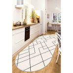 Confidence Home Yıkanabilir Kaymaz Leke Tutmaz Salon Halısı Mutfak Halısı Koridor Halısı Yolluk ve Paspas - 140 x 250 cm - Bej