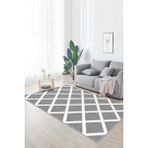 Confidence Home Yıkanabilir Kaymaz Leke Tutmaz Salon Halısı Mutfak Halısı Koridor Halısı Yolluk ve Paspas - 80 x 450 cm - Gri