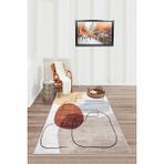 Confidence Home Yıkanabilir Kaymaz Leke Tutmaz Salon Halısı Mutfak Halısı Koridor Halısı Yolluk ve Paspas - 80 x 500 cm - Bej