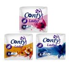 Confy Lady Maxi Hijyenik Ped Tanışma Paketi, 10 Normal, 9 Long, 8 Extra Long, Toplam 27 Adet