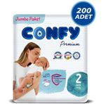 Confy Premium No:2 Mini 200 Adet Bebek Bezi