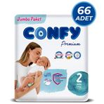 Confy Premium No:2 Mini 66 Adet Bebek Bezi