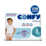 Confy Premium No:6 XLarge 108 Adet Bebek Bezi