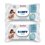 Confy Premium Sensitive Islak Mendil 70 li x 2 Adet
