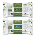 Confy Yüzey Temizlik Havlusu ve Mendili – Beyaz Sabun Kokulu (2 Paket x 100 Yaprak)