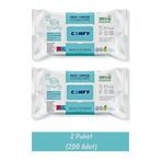 Confy Yüzey Temizlik Havlusu ve Mendili – Çamaşır Suyu Ferahlığı (2 Paket x 100 Yaprak)