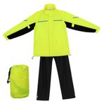 CONGARTENO Erkek Kadın Su Geçirmez Yağmurluk Takımı Reflektörlü Yağmurluk Pantolon ve Ayakkabı Kılıfı ile Hafif Taşınabilir Açık Hava Yağmur Kıyafeti