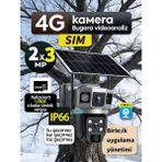 Conio Akıllı Dış Mekan Çözümü: 6mp Sım Kamera, 7/24 Mobil Ptz, Hareket Algı/alarm, Gece Görüş, Sesli, Dayanıklı - Siyah