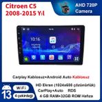 Conio Citroen C5 2008-2015 Yıl Uyumlu 9 Inç 4 GB Ram 32 GB Hafıza Multimedya Carplay Navigasyon - Siyah