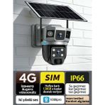 Conio Dış Mekan Için 6mp Sım Kamera: Hareket Algı ve Alarm, Mobil Ptz, Gece/hava Korumalı, Iki Yönlü Ses, Kolay - Siyah