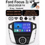 Conio Ford Focus 3/4 (2012-2018) 9 Inch Android Dokunmatik Multimedya Kablosuz Carplay Navigasyon 4gb Ram 32GB Rom Bluetooth Müzik Video Eğlencesi - Siyah