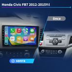 Conio Honda Fb7 / 2014 Civic Android Kablosuz Carplay Navigasyon Multimedya 9 Inch Ekran 4 GB Ram 64 GB Rom