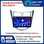 Conio Hyundai Accent Blue 2011-2020 Yıl Uyumlu 9 Inç 4 GB Ram 32 GB Hafıza Multimedya Carplay Navigasyon - Açık Gri