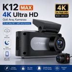 Conio K12 Max 4K Araç Içi Kamera – Ön 4K + Arka Hd Kayıt, Wifi Destekli, Gece Görüşlü, 24 Saat Park Modlu Gizli Araç Kamerası - Antara Füme