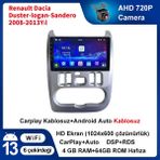 Conio Renault Dacia Duster-Logan-Sandero 2008-2013 Yıl Uyumlu 9 Inç 4 GB Ram 64 GB Hafıza Multimedya Carplay Navigasyon - Açık Gri