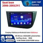 Conio Seat Leon 2006-2012 Yıl Uyumlu 9 Inç 4 GB Ram 32 GB Hafıza Multimedya Carplay Navigasyon - Siyah