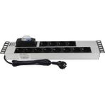 Connect 19" 2u 12'li Schuko Soketli Otomatik Sigorta Korumalı Alüminyum Rack Kabin Grup Prizi Pdu