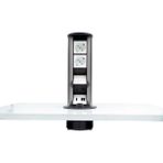 Connect 2 Şebeke Soketli 2 Data 1 HDMI 2 USB Şarj Girişli Masa Üstü Silindir Bas Aç Kablolar Dahil