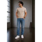 connemara Jeans Erkek Açık Mavi Regular Fit Likralı Jean Pantolon Rahat Kalıp Günlük Denim