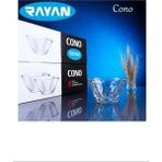 Cono Maria 6'lı Büyük Cam Kase -69816 - Renkli