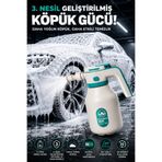 CONOCER 3. Nesil 2 Litre Şarjlı Otomatik Basınçlı Yoğun Köpük Püskürtücü 60° Açılı Oto Araba Yıkama Makinesi