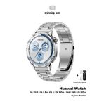 CONOCER Huawei Watch Gt5 Gt4 Gt3 Gt2 Gt2e - Gt5 Pro Gt3 Pro Gt2 Pro (46MM) Metal Çelik Bakla Kordon Kayış